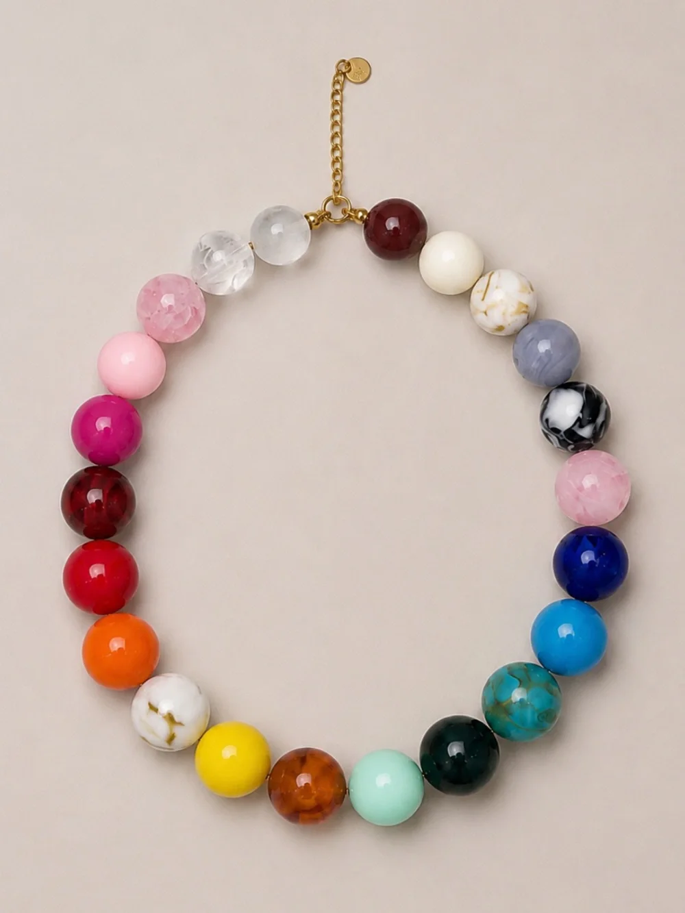 New! Colorful Mixed Bead Dopamine Necklace NWOT 5064